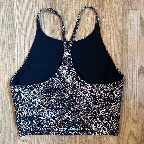 Light Support PowerSoft Longline Sports Bra for Women Brown - Picture 4 of 7